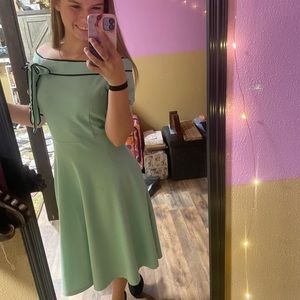 Light Teal off the sholder dress